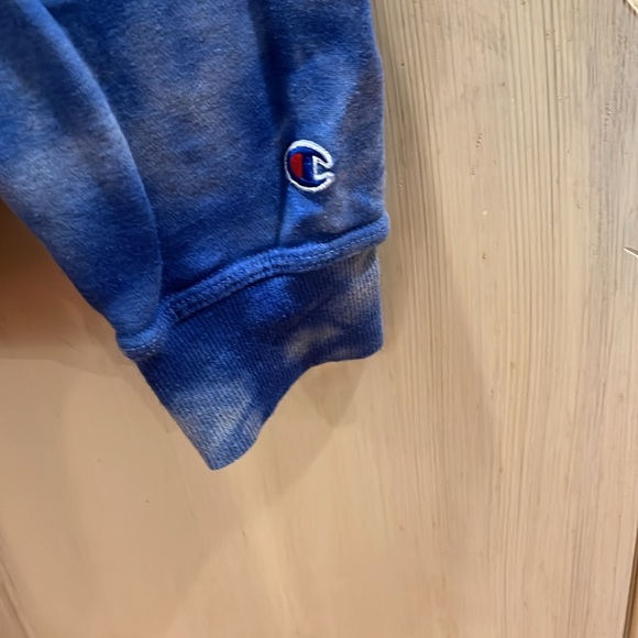 Champion blue tie dyed hoodie - Picture 3 of 5